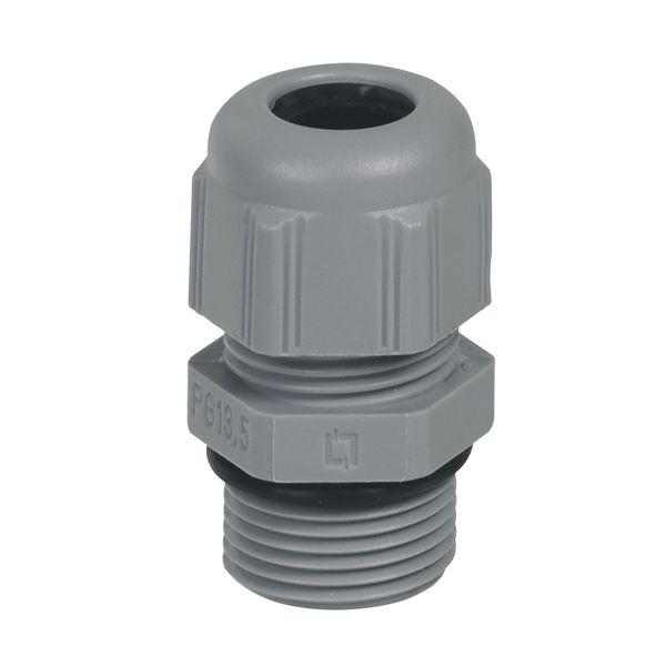 Cable gland plastic IP68 PG13 RAL 7035 image 1