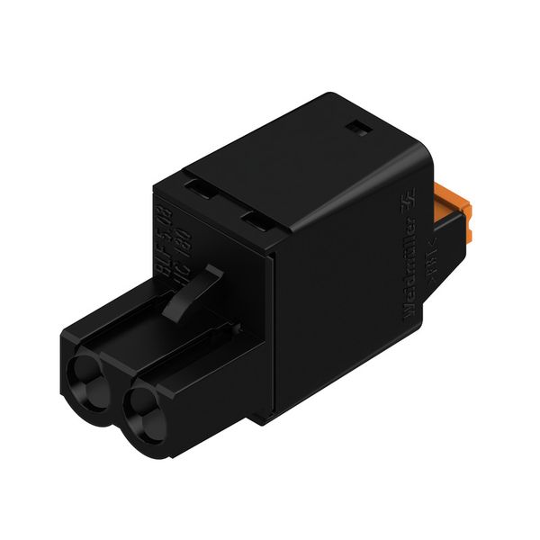 PCB plug-in connector, female plug, 5.08 mm, Number of poles: 2, 180°, PUSH IN with actuator, Clamping range, max. : 3.31 mm², Box image 1