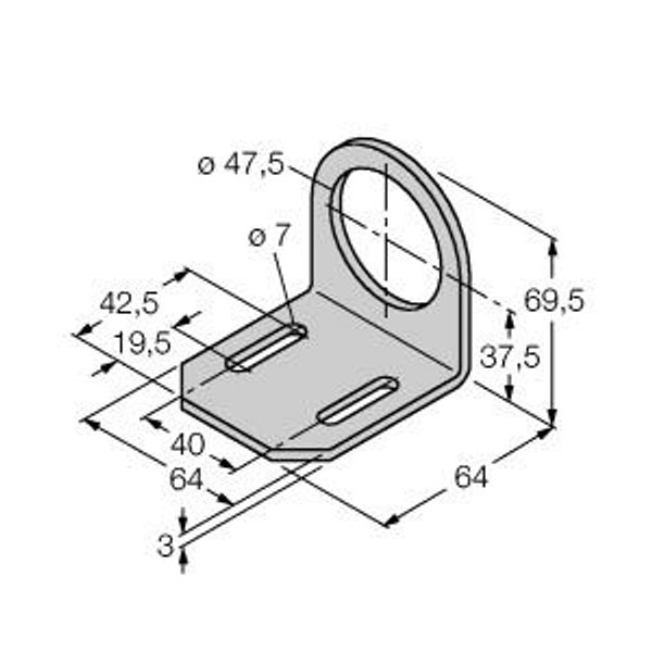 Mounting Accessories Mounting bracket   MW47 image 1