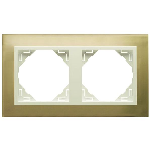 DOUBLE FRAME GOLD/PEARL image 1