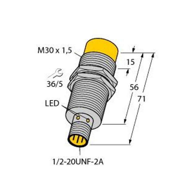 Inductive Sensor   NI20U-G30-ADZ30X2-B3131 image 1
