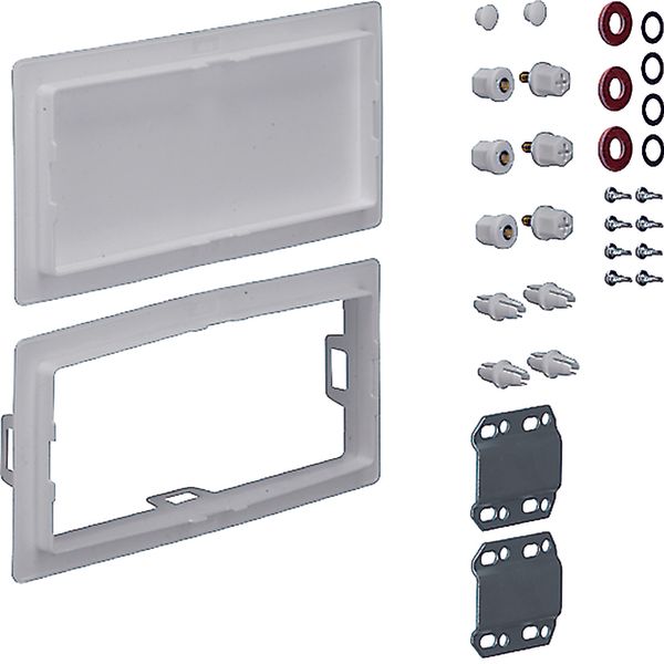 Connection set,univers, vertical, for enclosure 2-sect, D160 / 205 mm, image 1