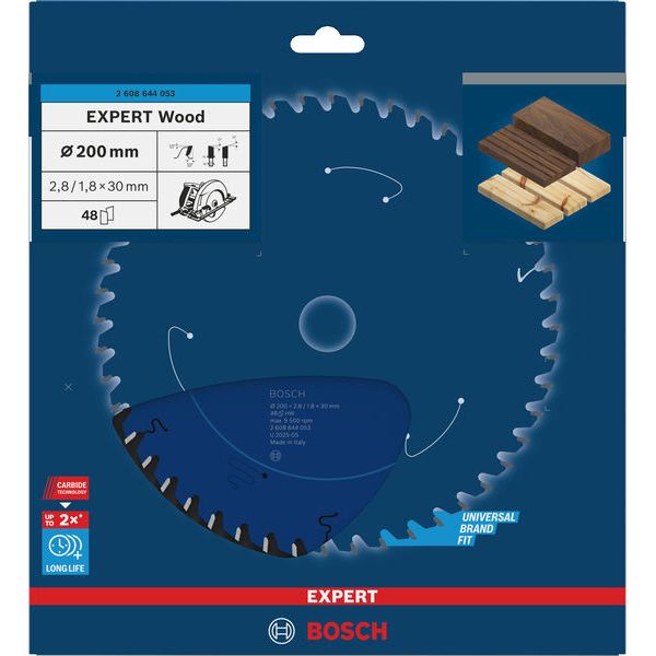 Circular saw blade Expert for Wood 200 x 30 x 2,8 mm, 48 image 2