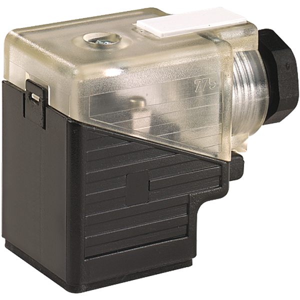 SVS VALVE PLUG FORM A 18MM FIELD-WIREABLE 110V/230V LED+RC M16x1.5 image 1