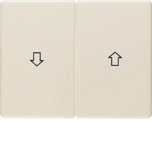 Rockers with imprinted symbol arrow, Arsys, white glossy image 3