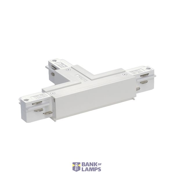 EUTRAC T-connector earth right , white image 1