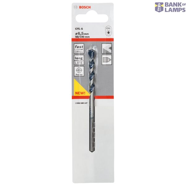 Concrete drill bit CYL-5 6,5 x 50 x 100 mm image 2