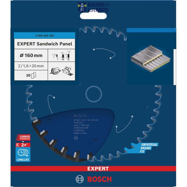 EXPERT Sandwich Panel, 160 x 2/1.6 x 20 mm, T30 image 3