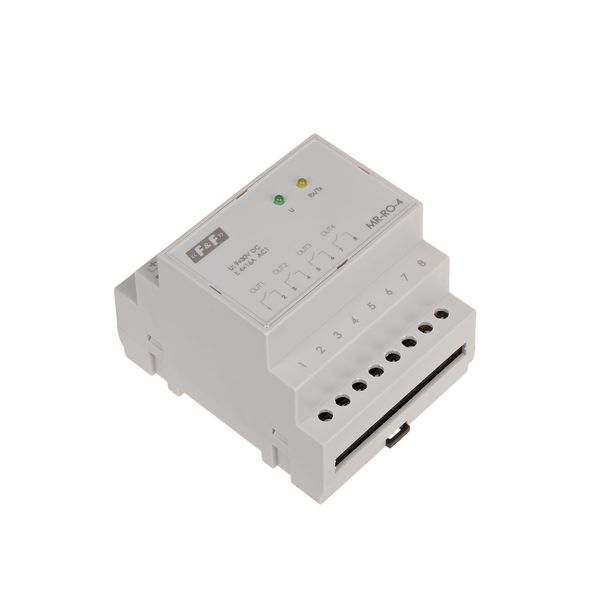 relay output expansion module, with MODBUS RTU output, 4-channel, 4x1Z 16A contact, 4 modules image 3