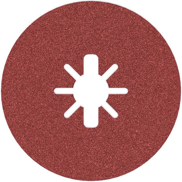 X-LOCK Fibre Disc, 115mm, G120, star hole, R780 Best for Metal + Inox image 2