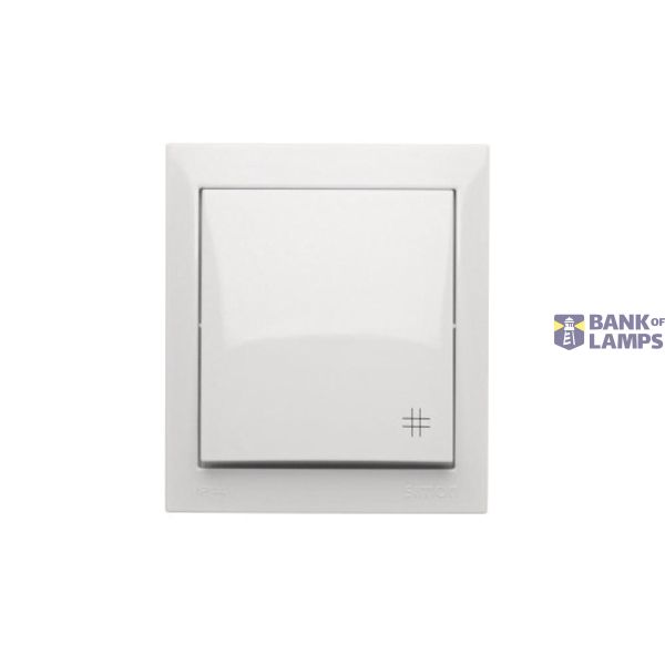 Splash-proof intermediate switch, 10AX, white image 1