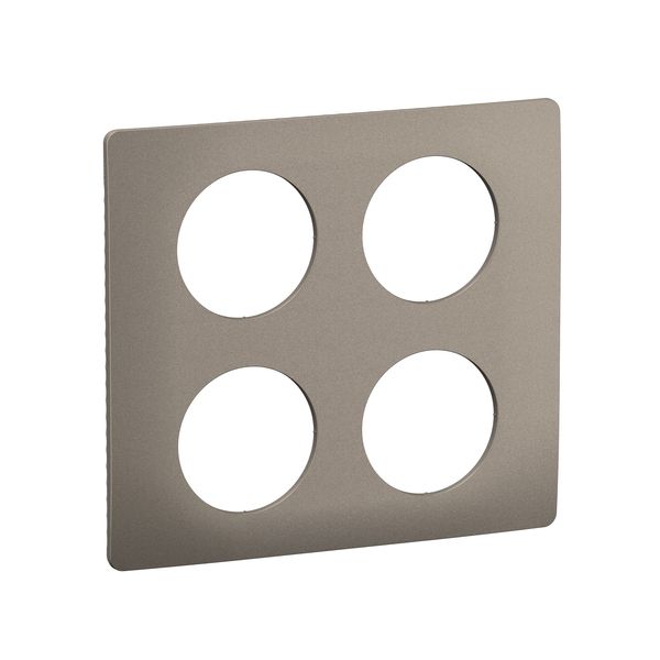 PLATE 2X2 GANG SATIN STEEL EFFECT image 5