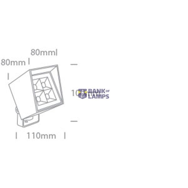 ANTHRACITE 6W WW 30deg IP65 230V image 2