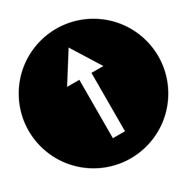 M22-XD-S-X8 Button plate, flat black, arrow symbol image 1