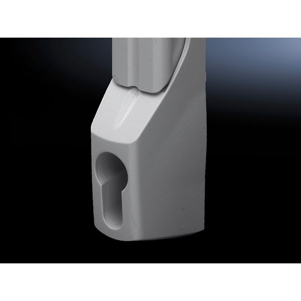 TS Comfort handle, for TS, TS IT, SE, PC, IW, for semi-cylinder, RAL 7035 image 2