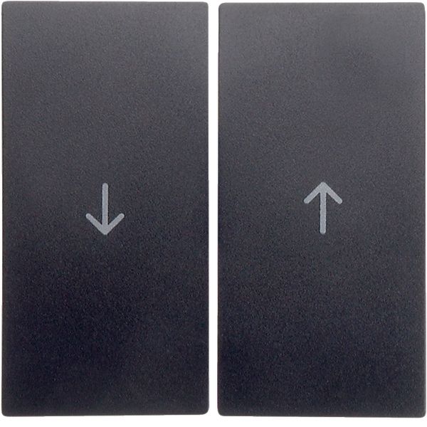 Rocker 2-gang Berker B.3/B.7 arrow symbol anthracite matt image 1