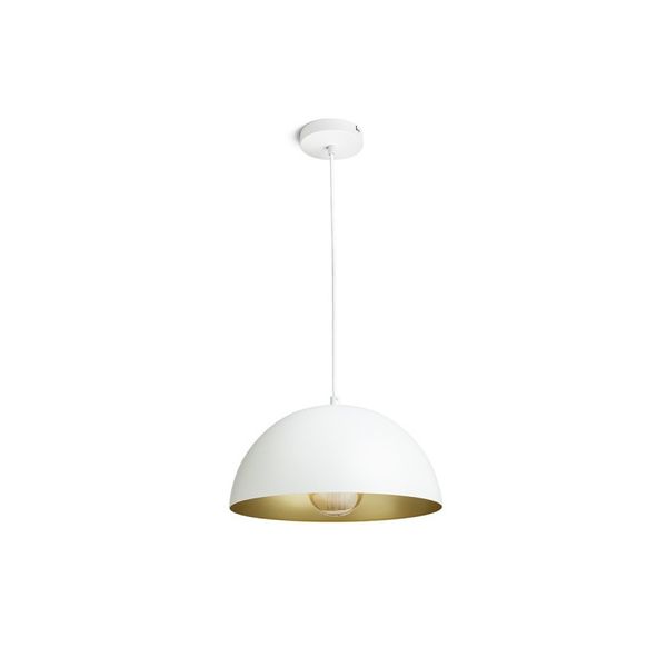 GLADYS 30 pendant white/gold 230V LED E27 15W image 1