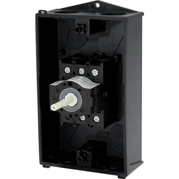 P1-25/I2/SVB Main switch, P1, 25 A, surface mounting, 3 pole, Emergency switching off function, With red rotary handle and yellow locking ring, Lockable in the 0 ( image 9