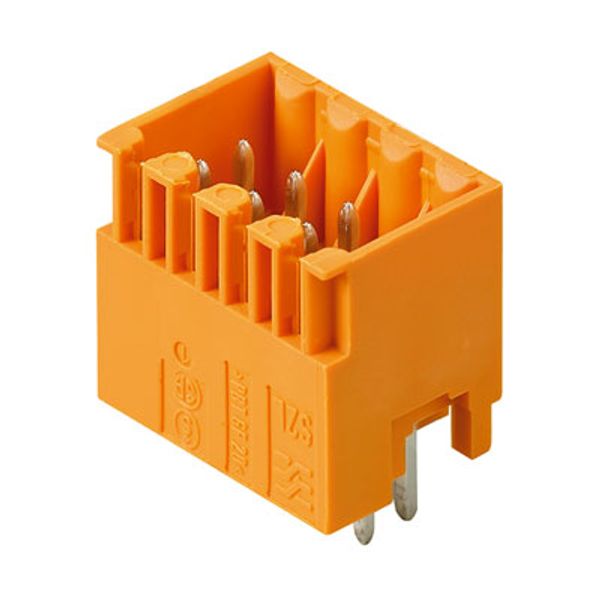 PCB plug-in connector, male header, closed side, THT solder connection, 3.50 mm, Number of poles: 8, 180°, Solder pin length (l): 3.5 mm, tinned, black, Box image 3