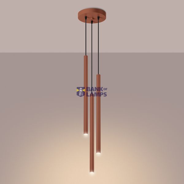 PASTELO HANGING LAMP 3P RED OCHRE 3XG9 image 7