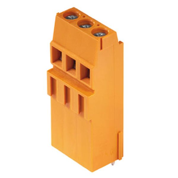 Printed circuit board terminals, 5.08 mm, Number of poles: 2, 90°, Solder pin length (l): 3.5 mm, tinned, black, Clamping yoke connection, Clamping range, max. : 2.5 mm², Box image 3
