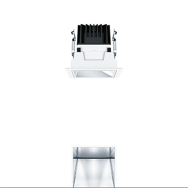P-INF Q100WW 1000-940 LDO AL TL - LED ceiling-recessed luminaire image 1