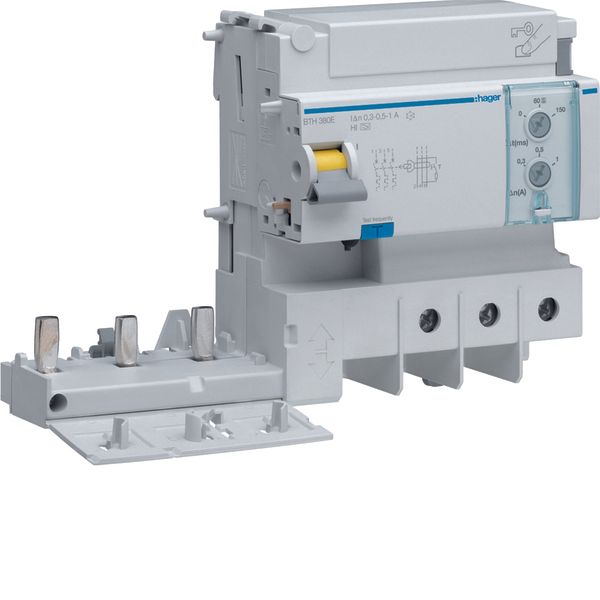 Earth leakage add-on-block 3P 125A Adjustable type HI image 1