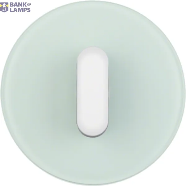 Cover plate with toggle, R.Classic series, glass, polar white image 1