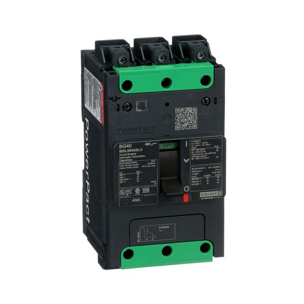 MCCB 18KA 600Y/347V UL 40A 3P EVERLINK image 1