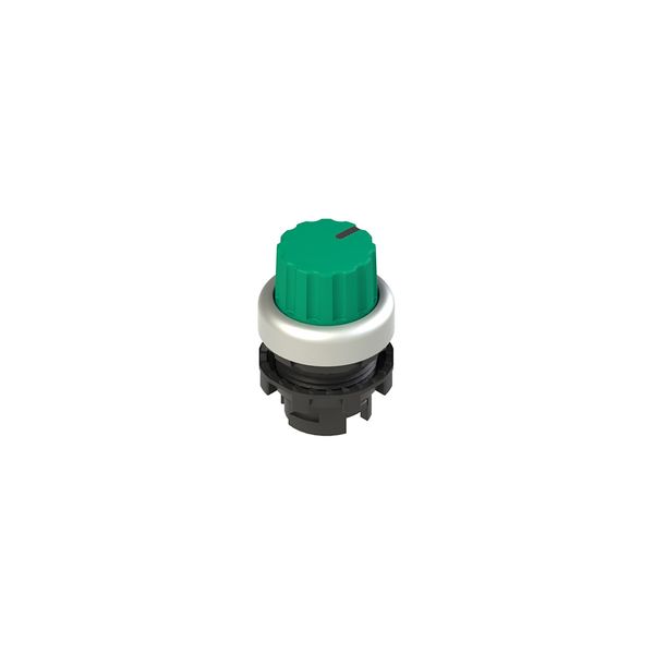 Knob selector, 3 positions green with marking image 2
