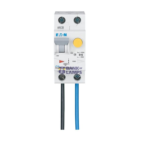 RCD/MCB combination switch 6kA 1P+N 16A B-kar 30mA FLEX aside image 3