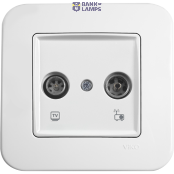 Linnera-Rollina TV-Radio Socket Transitive (7-12-dB) White image 1