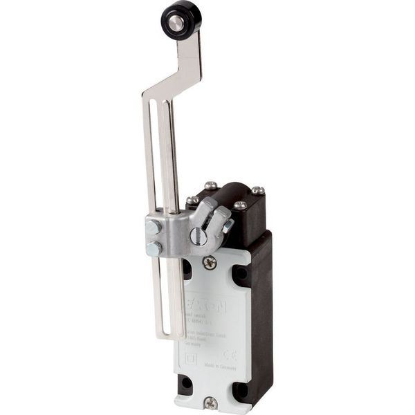 AT4/11-1/I/V Position switch, 1N/O+1N/C, narrow, IP65_x, adjustable roller lever image 3