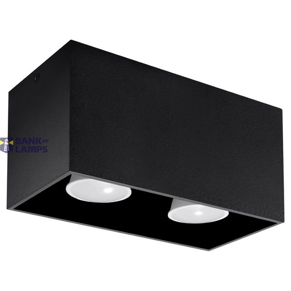 SPOT QUAD MAXI BLACK GU10 2X40W IP20 image 2