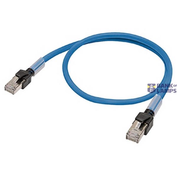 Ethernet patch cable, F/UTP, Cat.6A, LSZH (Blue), 0.2 m image 1