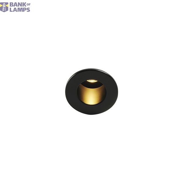 TRITON MINI LED HORN downlight , round, black, 1W LED, warm white image 1