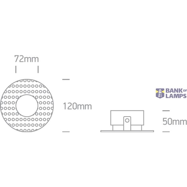 WHITE ADJUSTABLE TRIMLESS GU10 10W DARK LIGHT image 3