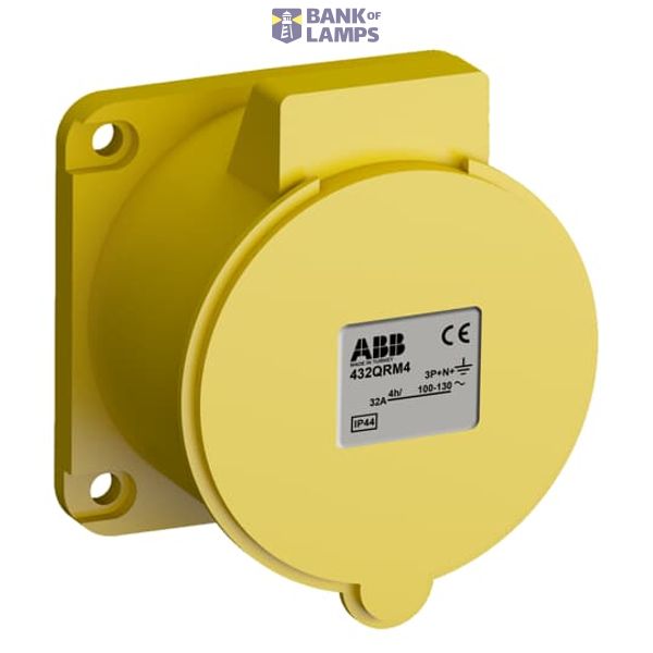 432QRM4 Panel mounted socket image 1
