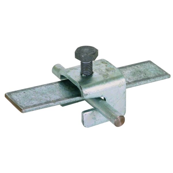 Connecting clamp, St/tZn for building reinforcements for Rd 6-10mm/Fl  image 1