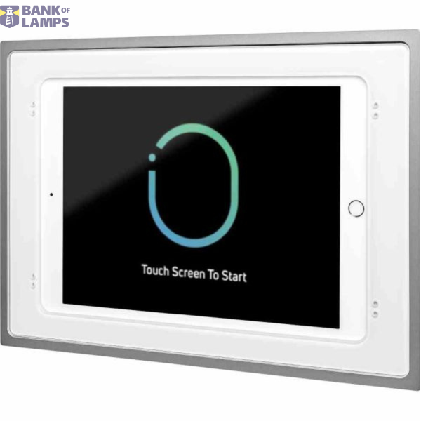 Flush-mount wall docking station with charging function, white image 1