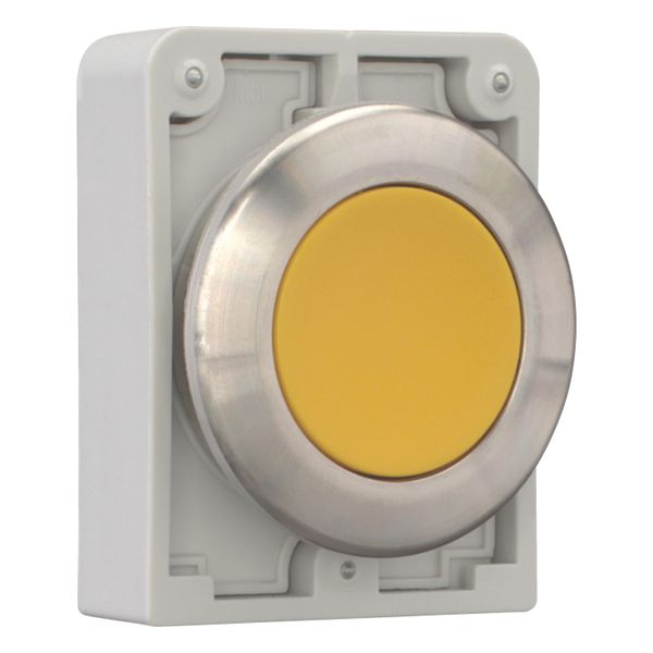 M30I-FDR-Y Pushbutton, RMQ-Titan, flat, maintained, yellow, blank, Front ring stainless steel image 14