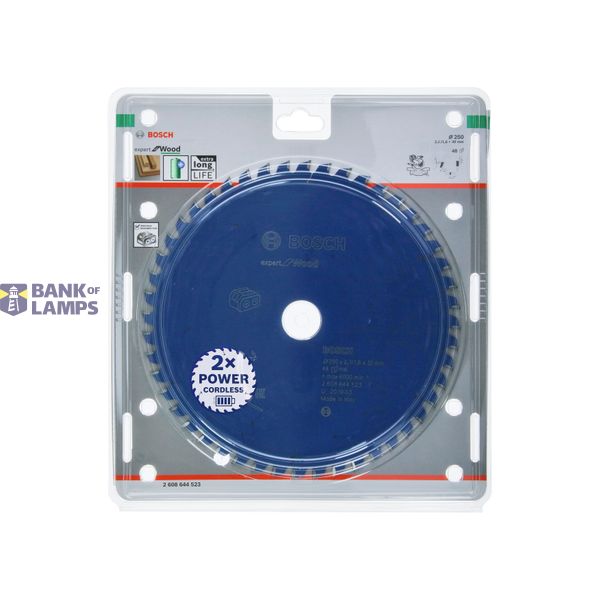 Expert for Wood Circular Saw Blade for Cordless Saws 250x2.1/1.6x30 T48 image 2