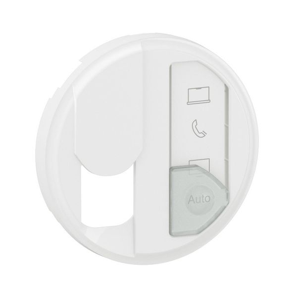 COVER FOR OPTIMUM NETWORK SINGLE SOCKET WHITE image 1
