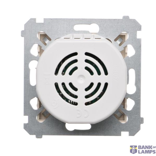 RJ12 single telephone socket, (module), Silver matt, metalic image 1