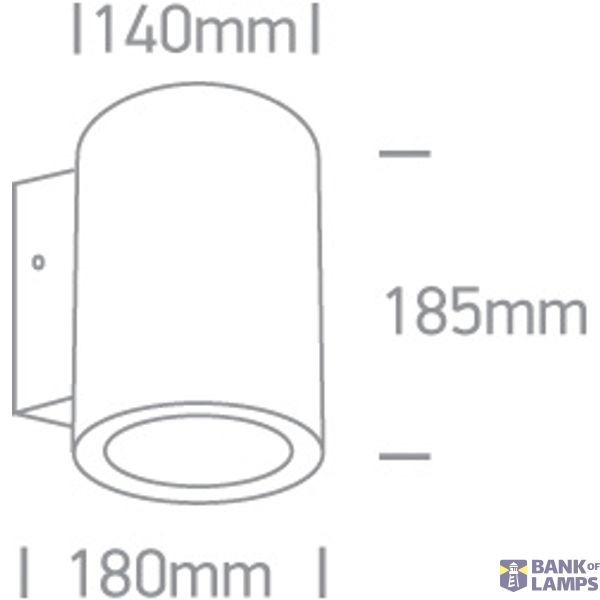 ANTHRACITE 20W WW IP65 230V DIMMABLE image 2