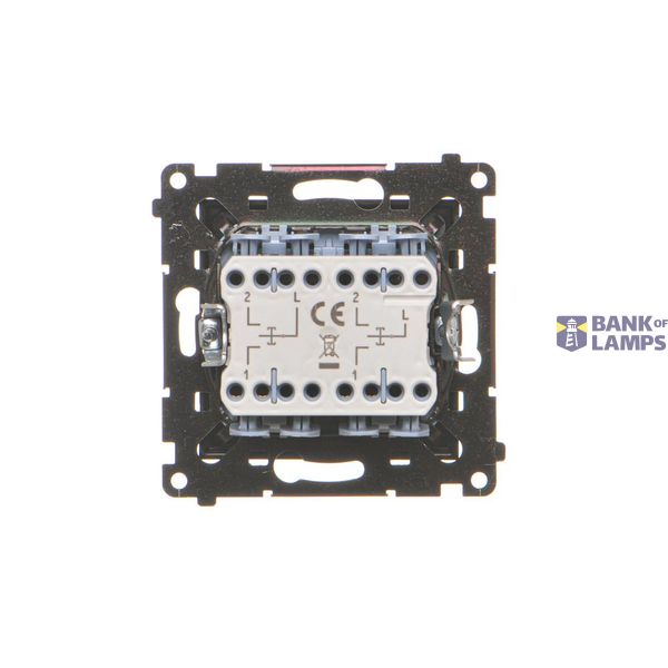 SOON ON SALE, SAT-SAT-RTV double aerial socket, (module), Simon 24, IP20, cashmere image 1