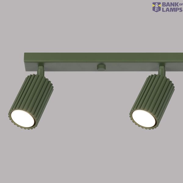 CEILING STRIP WITH GROOVED GREEN REFLECTORS 4XGU10 CARBON FAMILY image 3