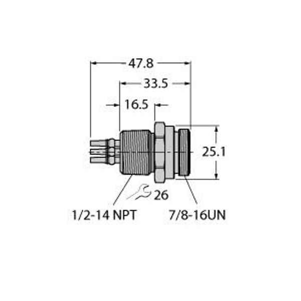 PROFIBUS-PA Receptacle Front-Mounted   RSFV 48 image 1