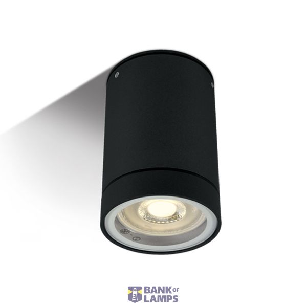 BLACK CYLINDER GU10 10W IP54 image 1