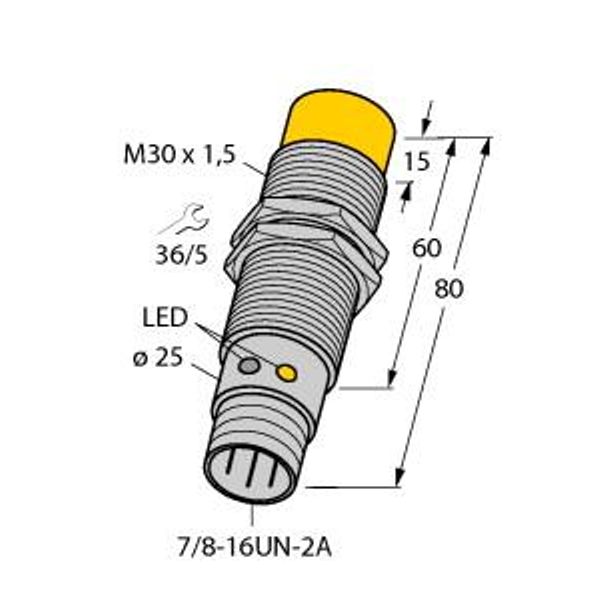 Inductive Sensor   NI20U-G30-ADZ30X2-B1131 image 1